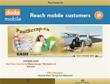 Tablet Screenshot of paulscrap.ca